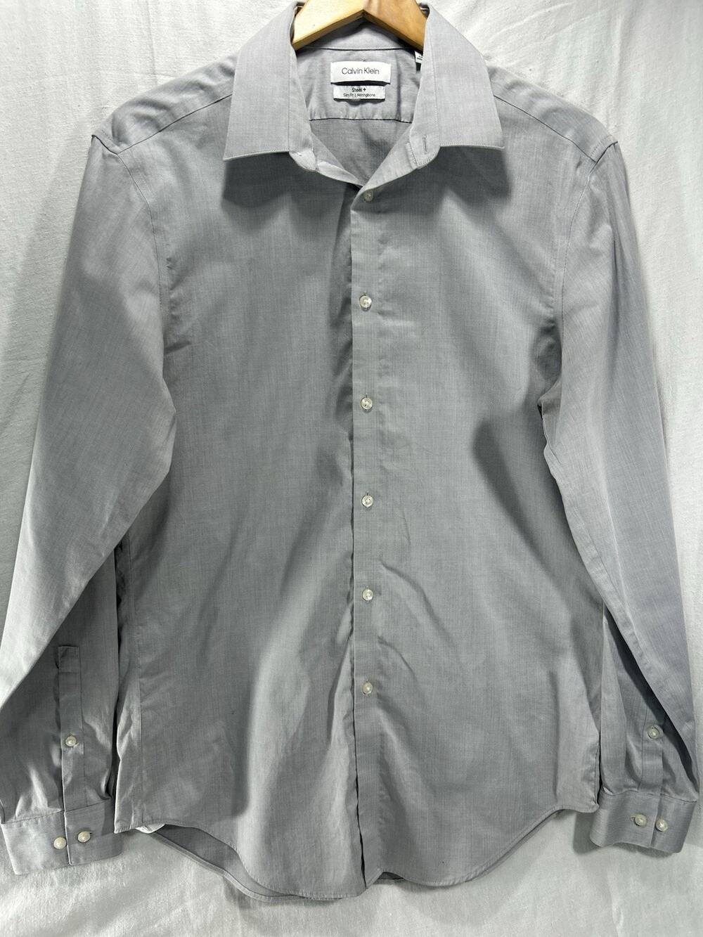 Calvin Klein Steel+ Slim-Fit Dress Shirt L